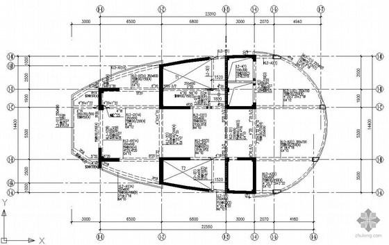 高层钢结构框架施工图资料下载-某高层钢结构全套结构施工图