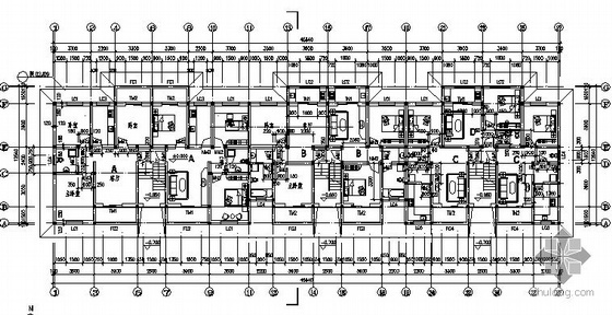 [西安]某公司六层青年公寓建筑施工图-3