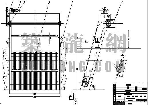 hc回转式风机资料下载-回转式格栅大样图