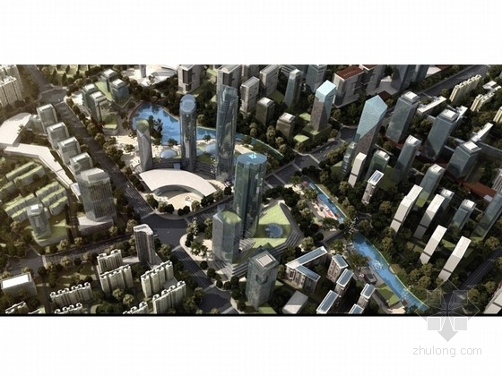 城市CBD中心资料下载-[湖北]城市中央商务区概念性空间规划设计方案文本（规划详细，介绍全面）