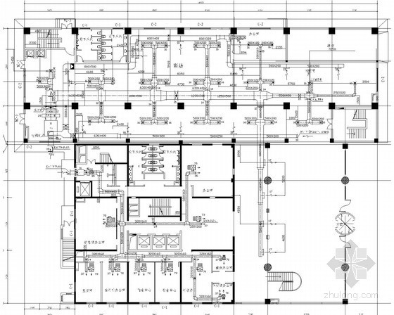 冷库机房氨系统设计资料下载-[四川]大型酒店空调通风系统设计施工图（含制冷机房）