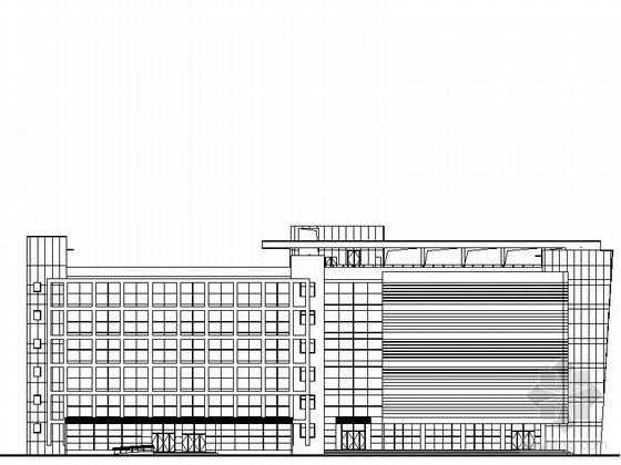 六层学校综合楼方案资料下载-[上海]某六层综合楼建筑施工套图