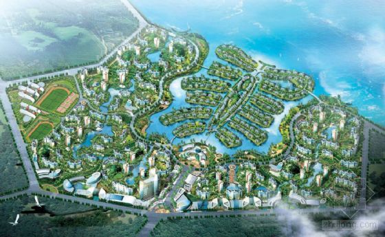 国外滨湖景观案例资料下载-滨湖小区景观规划设计方案