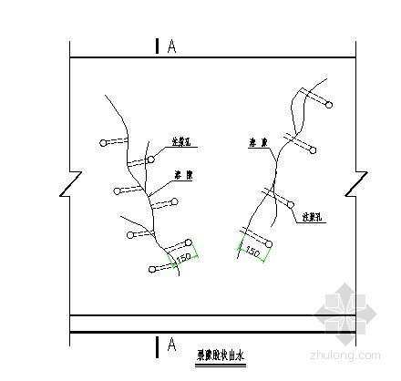 原生裂隙水资料下载-宜万铁路隧道裂隙水局部注浆堵水设计图