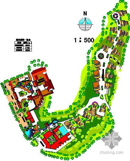 园林规划平面方案图资料下载-辽宁某旅游商品展示区详细规划方案平面图