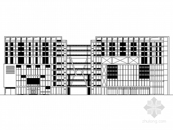 中式大型商场效果图资料下载-[深圳]某五层大型商场建筑设计方案图（含效果图）