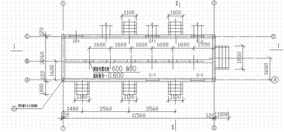 箱式变电站站基础资料下载-某工程10KV箱变布置及基础图