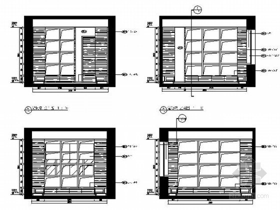 [上海]某现代一居样板房C2户型装修图-立面