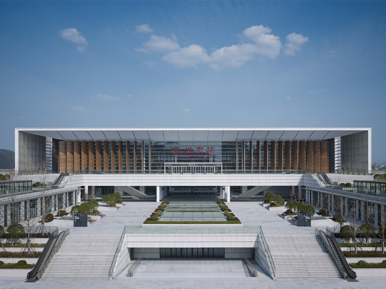 铁路旅客车站建筑设计资料下载-杭州铁路南站
