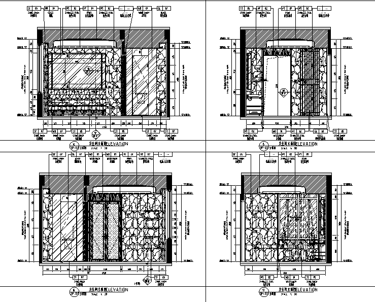 4房别墅效果图资料下载-[广东]新中式现代风格别墅样板房设计施工图（附效果图）