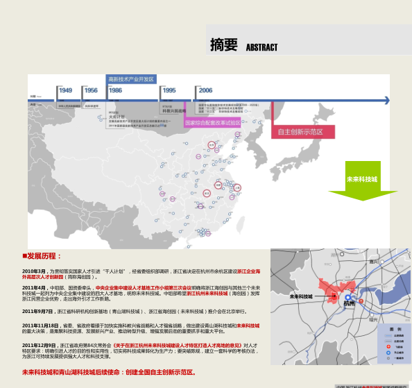 杭州未来科技城规划图资料下载-浙江杭州未来科技城发展战略研究说明