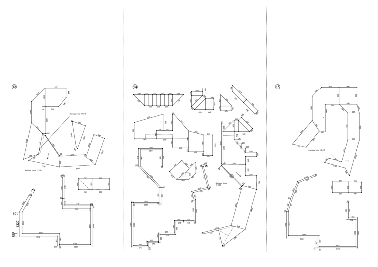 日本丰岛区住宅和画廊综合建筑平面图 (16)