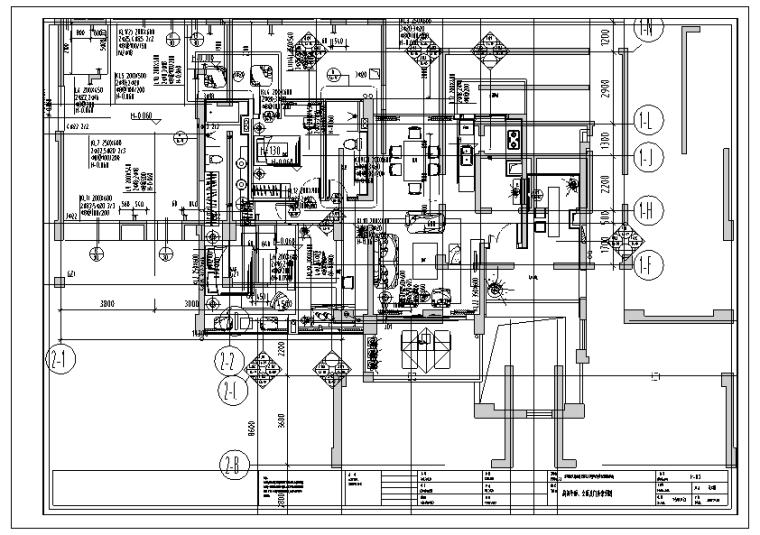 室内设计图户型资料下载-深圳航天晴山月A1户型室内设计施工图