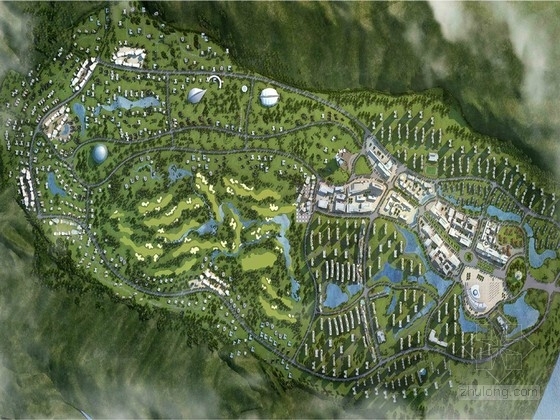 生态文化旅游总体规划资料下载-[甘肃]生态休闲山水新城规划设计方案