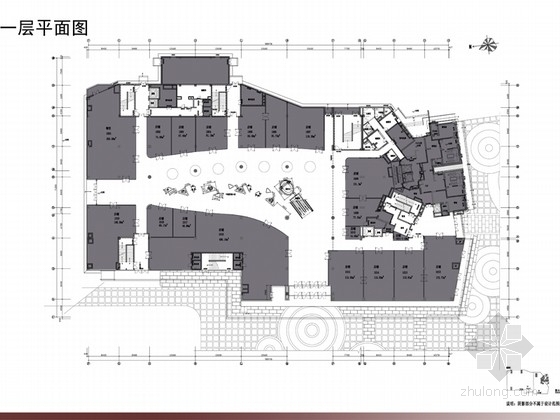 广场入口设计效果图资料下载-[天津]时尚现代商业广场室内设计汇报方案（含效果图）