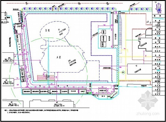 临时宿舍卫生间布置资料下载-办公楼工程施工现场平面布置图及临时设施详图（15张）