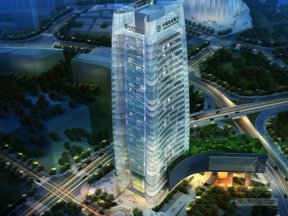 28层高层办公建筑资料下载-[重庆]二十八层玻璃幕墙办公楼建筑设计方案文本(含CAD PPT)