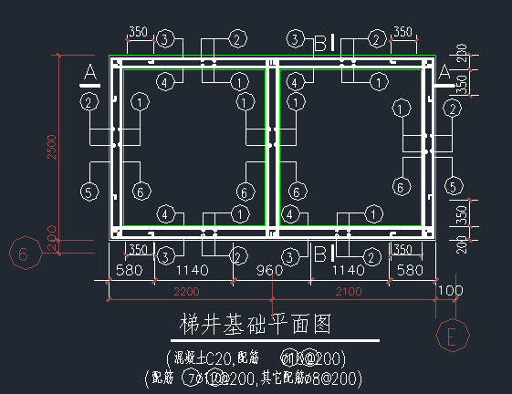 电梯井基础做法资料下载-电梯井道结构施工图