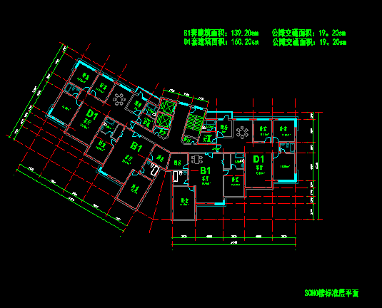 宁波外滩大桥CAD资料下载-北外滩公寓归档建筑施工图（华东院图纸）