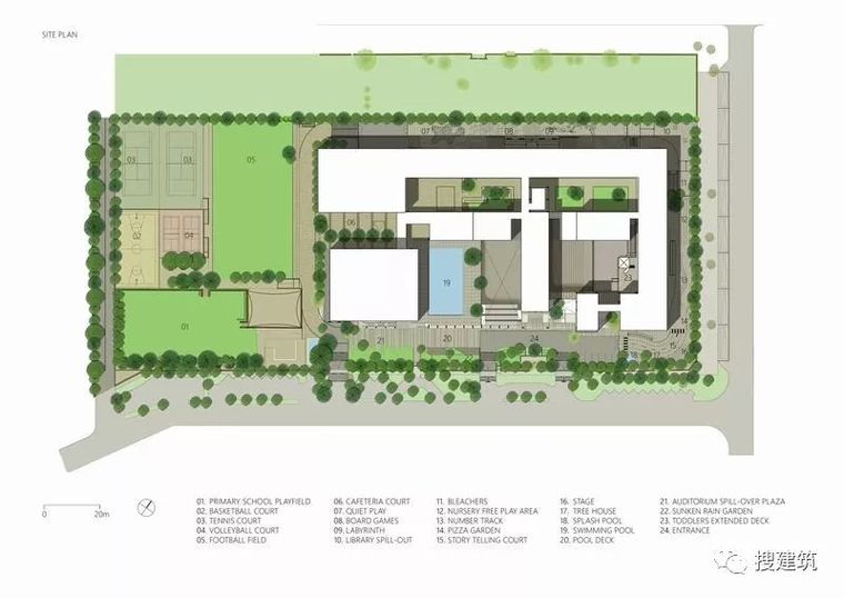 建筑立面学习资料下载-表皮立面的学校建筑，太漂亮了！！