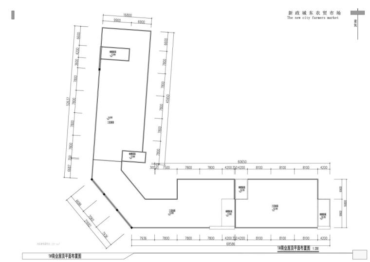 [四川]多层现代风格住宅及农贸市场建筑设计方案文本-多层现代风格住宅及农贸市场建筑平面图