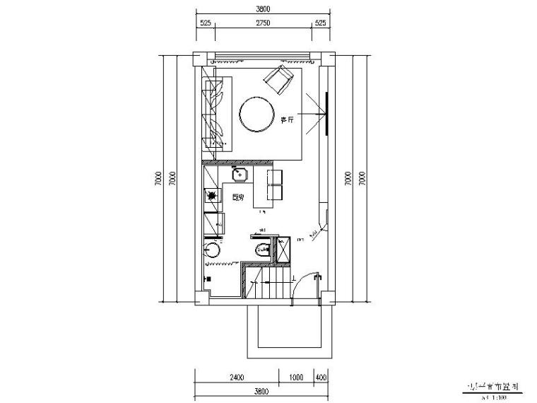 跃层花园洋房装修图资料下载-一套完整的小跃层设计施工图