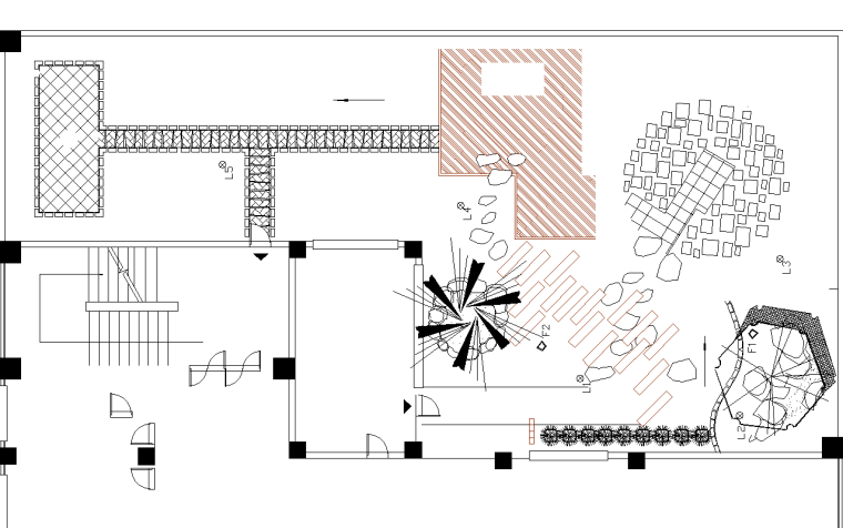 cad屋顶花园施工图资料下载-21套屋顶花园CAD施工图（3）
