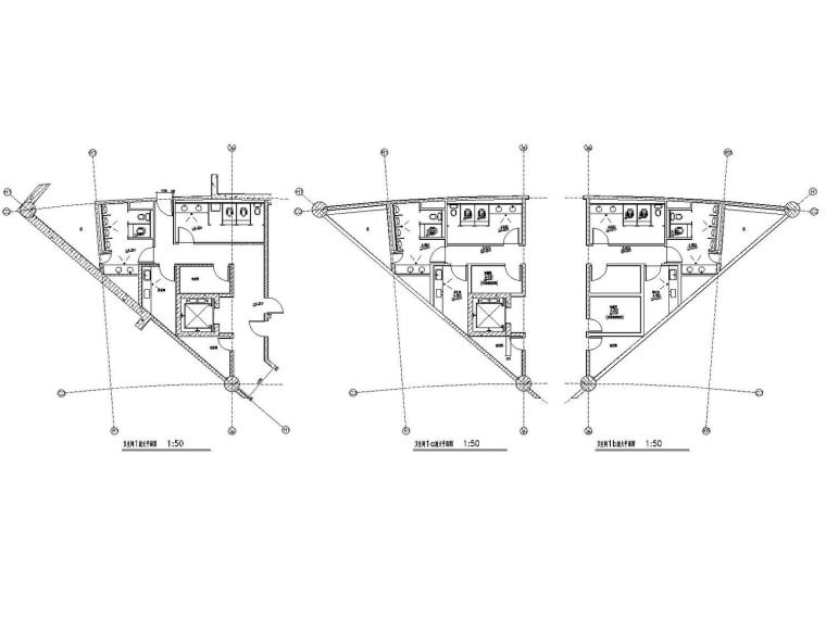 [上海]大型交通枢纽中心站房建筑给排水喷淋消防施工图-卫生间放大图.jpg