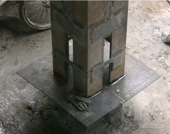 格构柱上的止水片和止水板的区别-格构柱止水钢板施工图片1.jpg