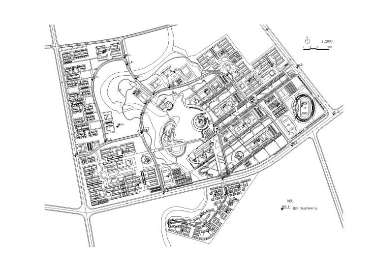 四川大学双流新校区规划方案文本（CAD+PSD+JPG）-CAD图纸竖向规划