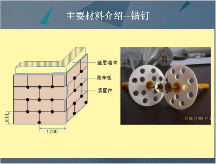 高级中学项目外墙保温施工技术讲义总结-锚钉