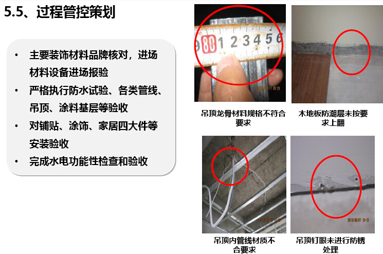 [知名地产]住宅楼货量区装修工程策划（图文并茂）-过程管控策划