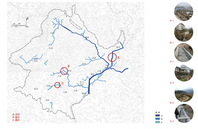 [安徽]历史文化名镇景观规划设计文本-特色水景分布