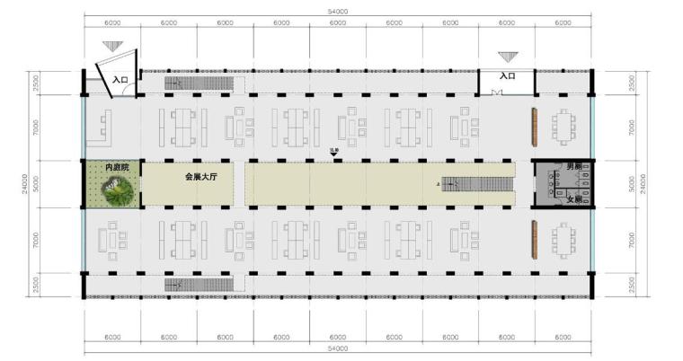 [浙江]新中式风格创意产业园建筑设计方案文本-新中式风格创意产业园建筑平面图