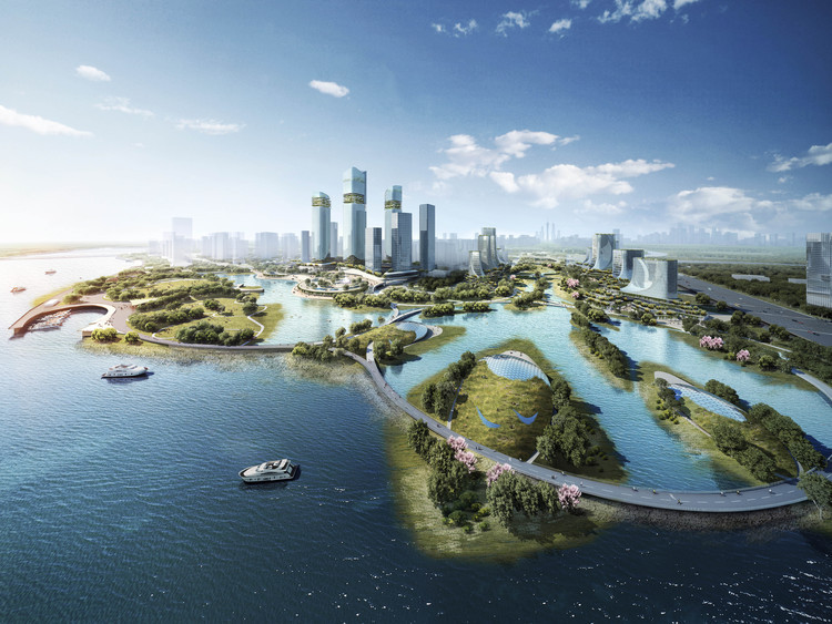 文化三角洲效果图 . Image Courtesy of Ramboll Studio Dreiseitl+RSAA