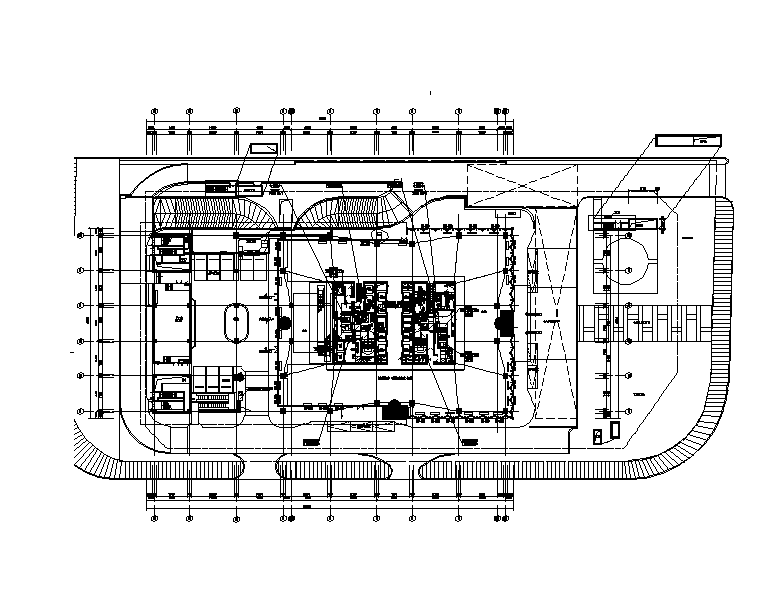 一层欧式建筑施工图资料下载-上海二十一层大型办公楼暖通施工图