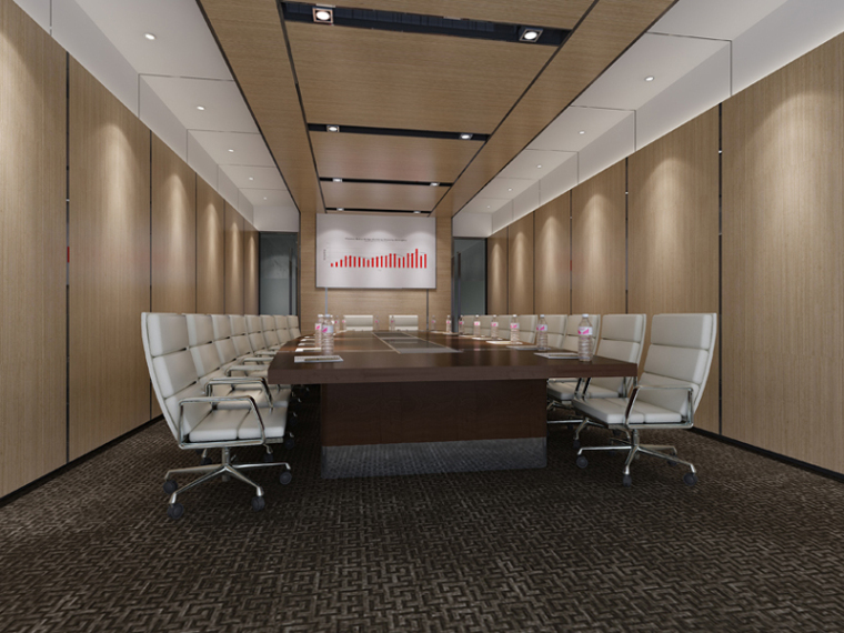 会议室模型下载资料下载-办公会议室3D模型下载
