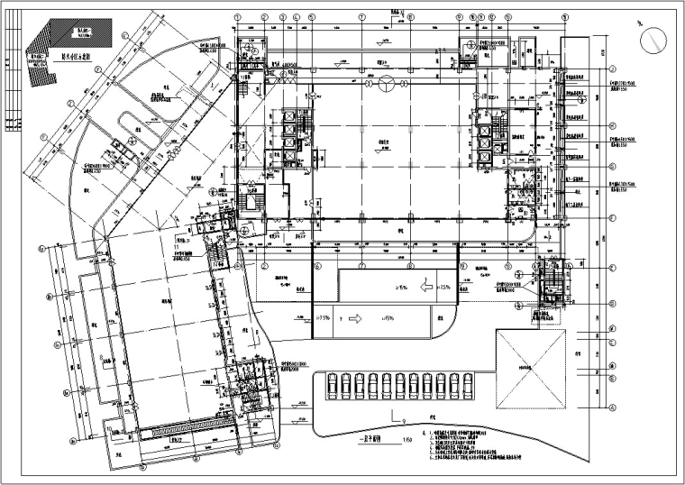 建筑设计施工说明cad资料下载-某酒店建筑设计施工图全套（CAD文件）