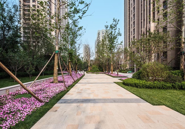 龙湖时代天街模型资料下载-北京龙湖时代天街住宅景观