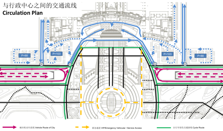 [山东]济宁北湖湾公园市民公园（滨水，生态）C-2 交通流线