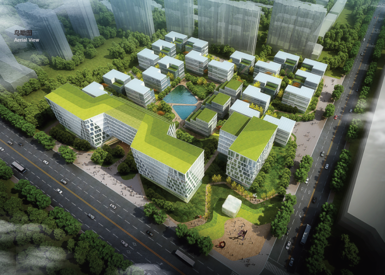 物流园建筑设计图资料下载-[上海]水石国际绿地沪北物流园建筑设计方案文本