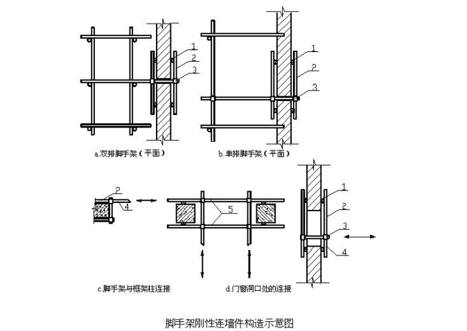 连墙件构造示意图