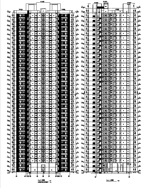 住宅商铺建筑资料下载-[广东]6栋住宅及商铺建筑施工图（16年正式施工全专业图纸）