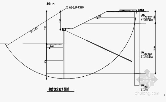 广东基坑支护排水井大样资料下载-[广东]通信机楼基坑支护工程计算书（深基坑支护）