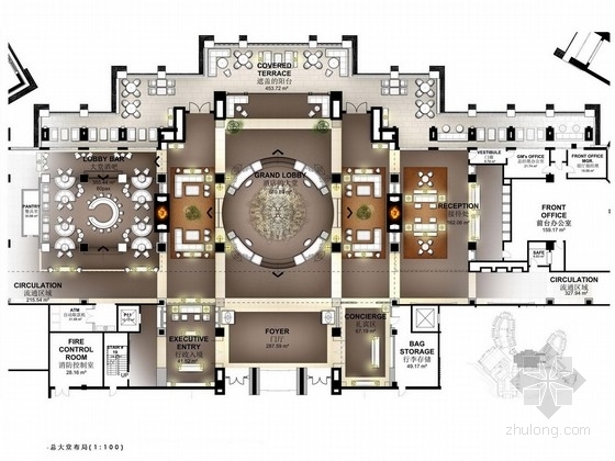 云南酒店室内设计资料下载-[云南]首家国际高档现代风格白金五星级酒店设计方案