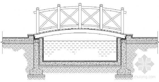 木拱桥节点资料下载-木拱桥大样图
