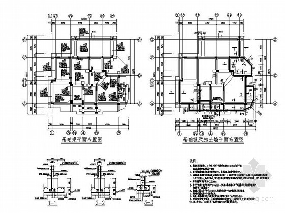 意大利风格居室设计资料下载-郑州某意大利风格别墅结构设计图