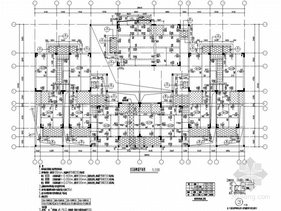 [广东]地上二层框架结构酒店结构施工图-首层板配筋平面图 