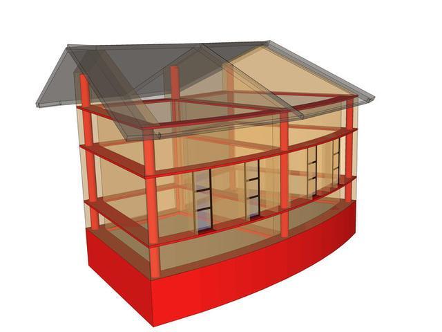一层农村房屋平面图资料下载-农村建筑，到底如何设计、建造才能更抗震？