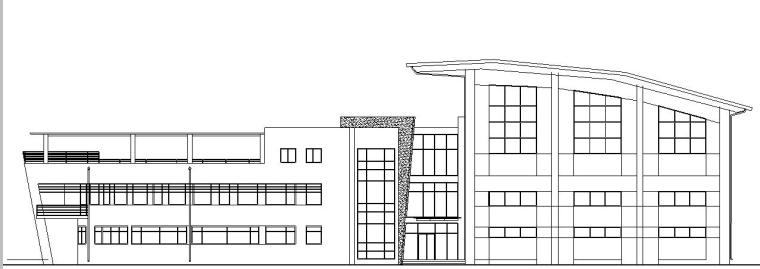 多层建筑全专业图纸资料下载-[北京]六层拱形屋大学体育中心建筑施工图(全专业图纸)